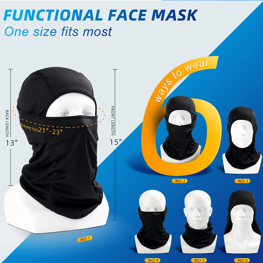 Full Face Tactical Mask for Motorcycling, Skiing & Outdoor Sports
