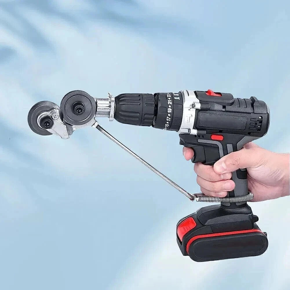 Electric Drill Metal Sheet Cutter Attachment for Impact Drills - 2 Pack
