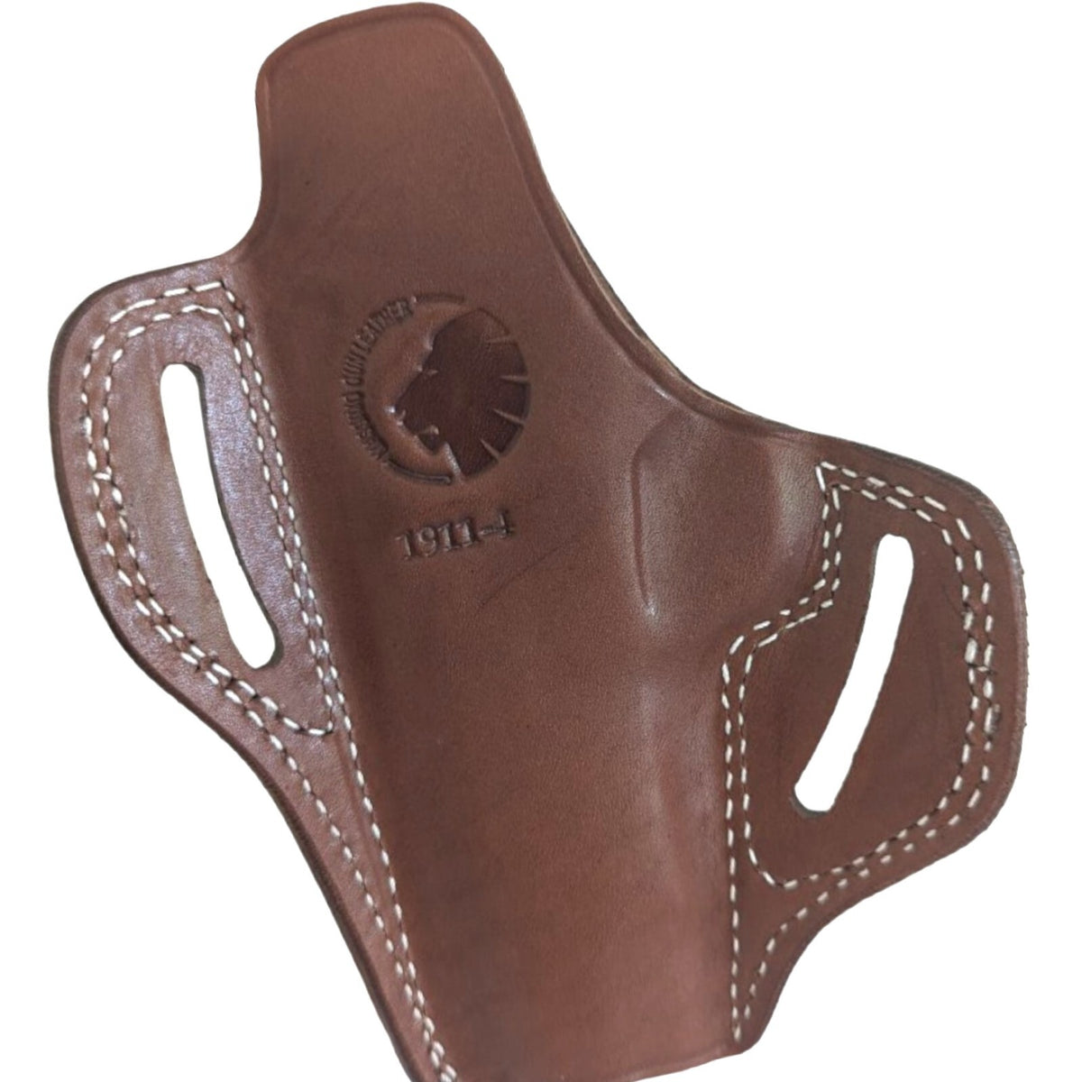 1911 Leather Holster Right Hand OWB Gun Holster Fits 4.25" 1911 Models
