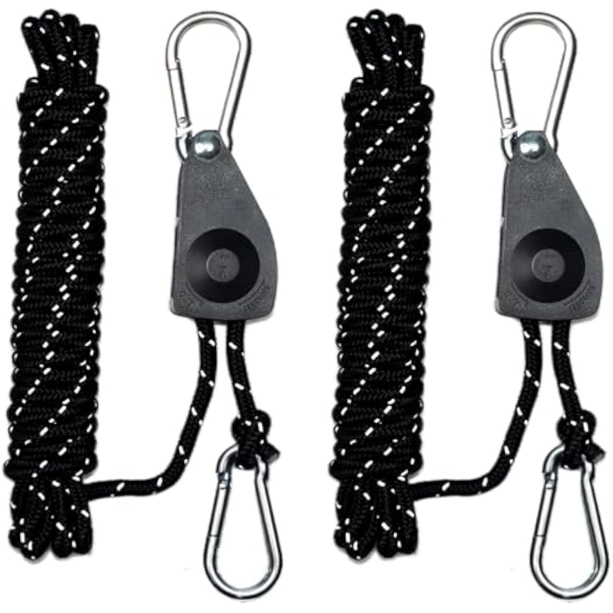 15ft Rope Ratchet Tie Downs - Paracord Straps for Camping & Outdoor Use