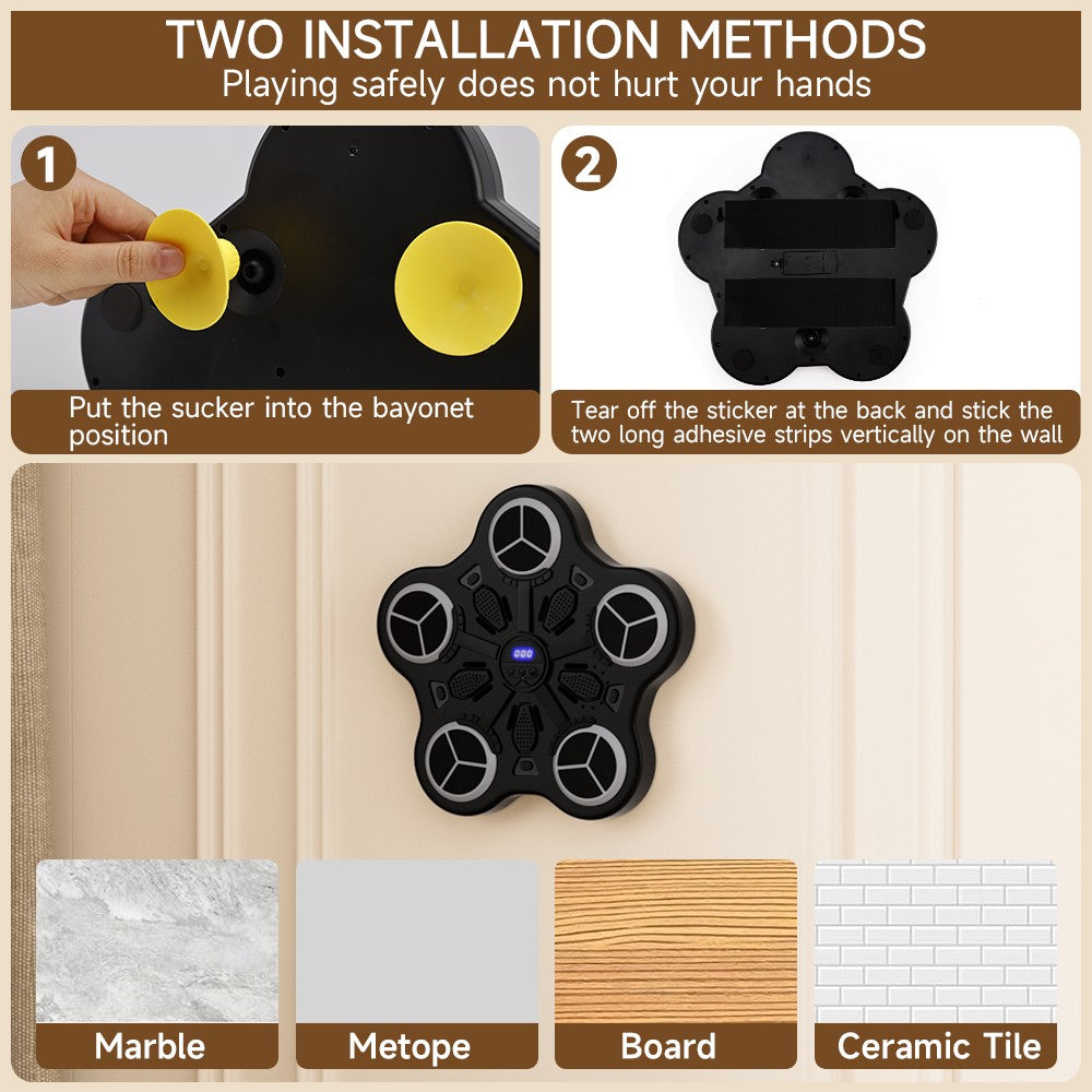 Kids Wall-Mounted Bluetooth Boxing Trainer Machine - Smart Boxing System R06