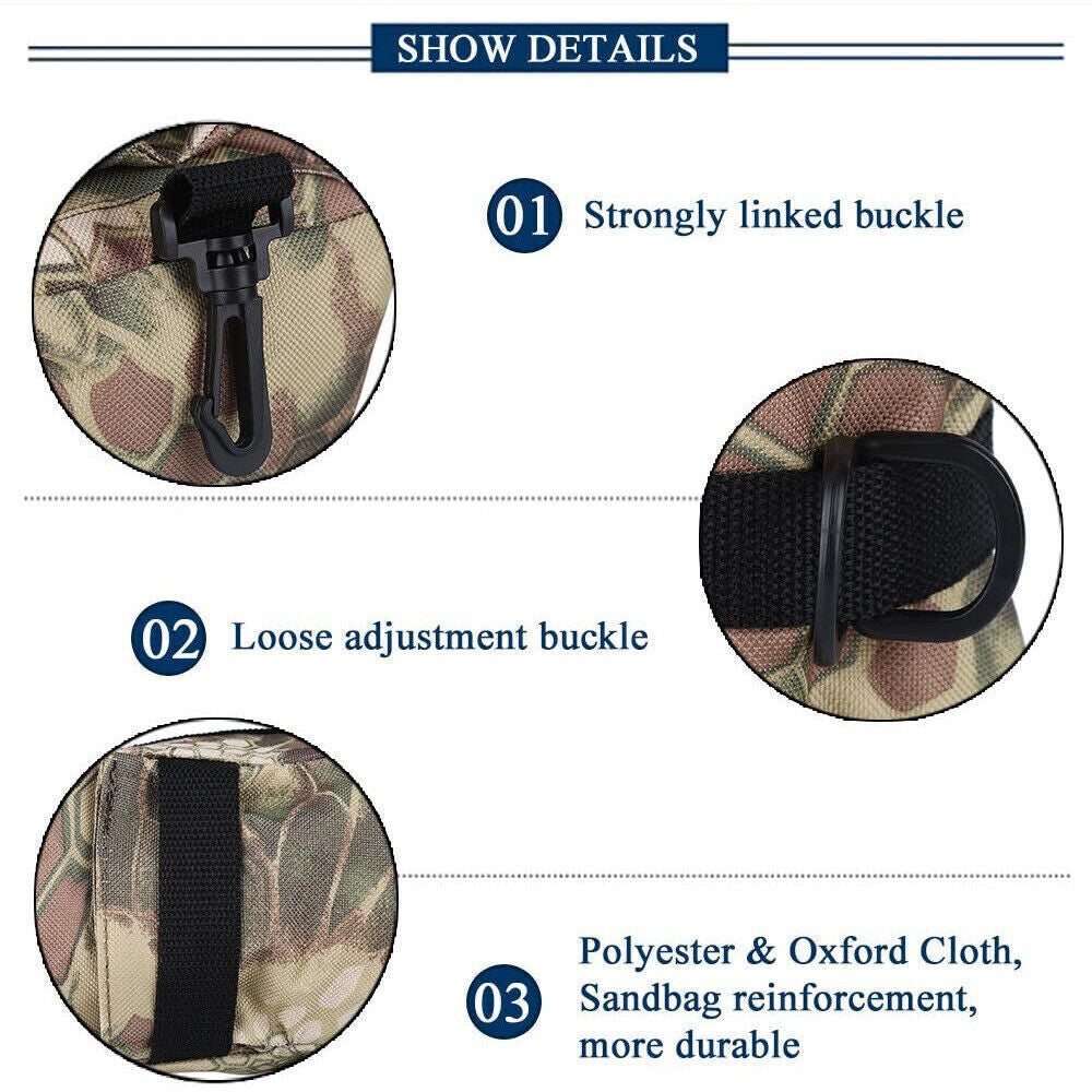 Shooting Range Sand Bag Set for Rifle and Gun Bench Rest - Hunting Accessory