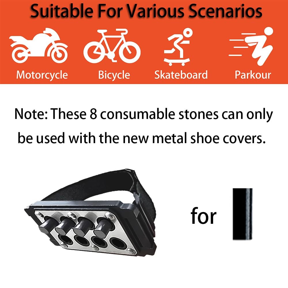 Reusable Motorcycle Bicycle Skateboard Spark Shoe Covers - Cool Effect