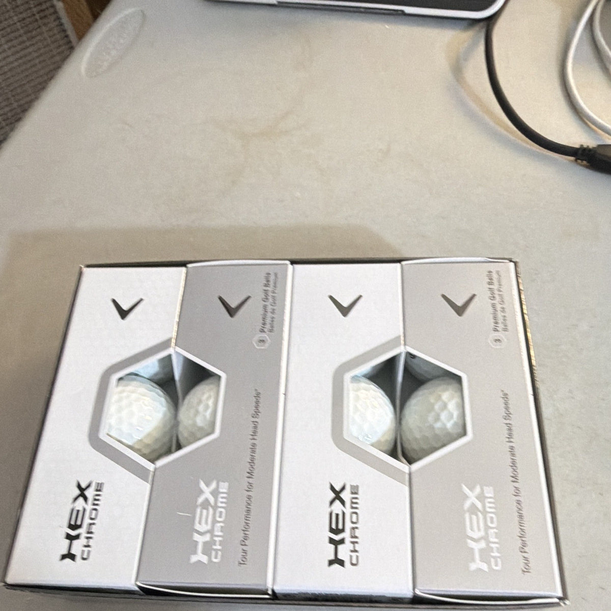 Callaway HEX Chrome Tour Preferred Golf Balls 12-Pack - Soft Feel & Distance
