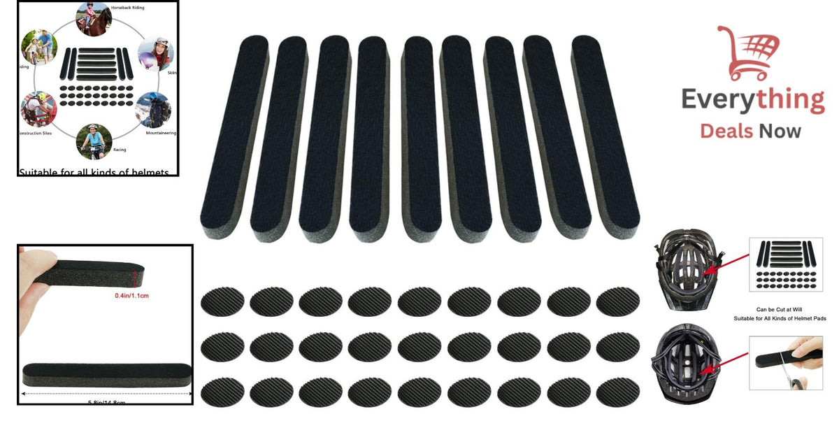 Helmet Foam Padding Kit Replacement for Bicycle and Motorcycle Helmets