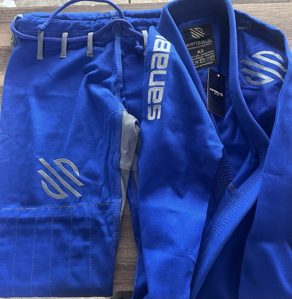 Sanabul Size A0 Jiu Jitsu Gi Uniform Jacket & Pants Blue Model Zero