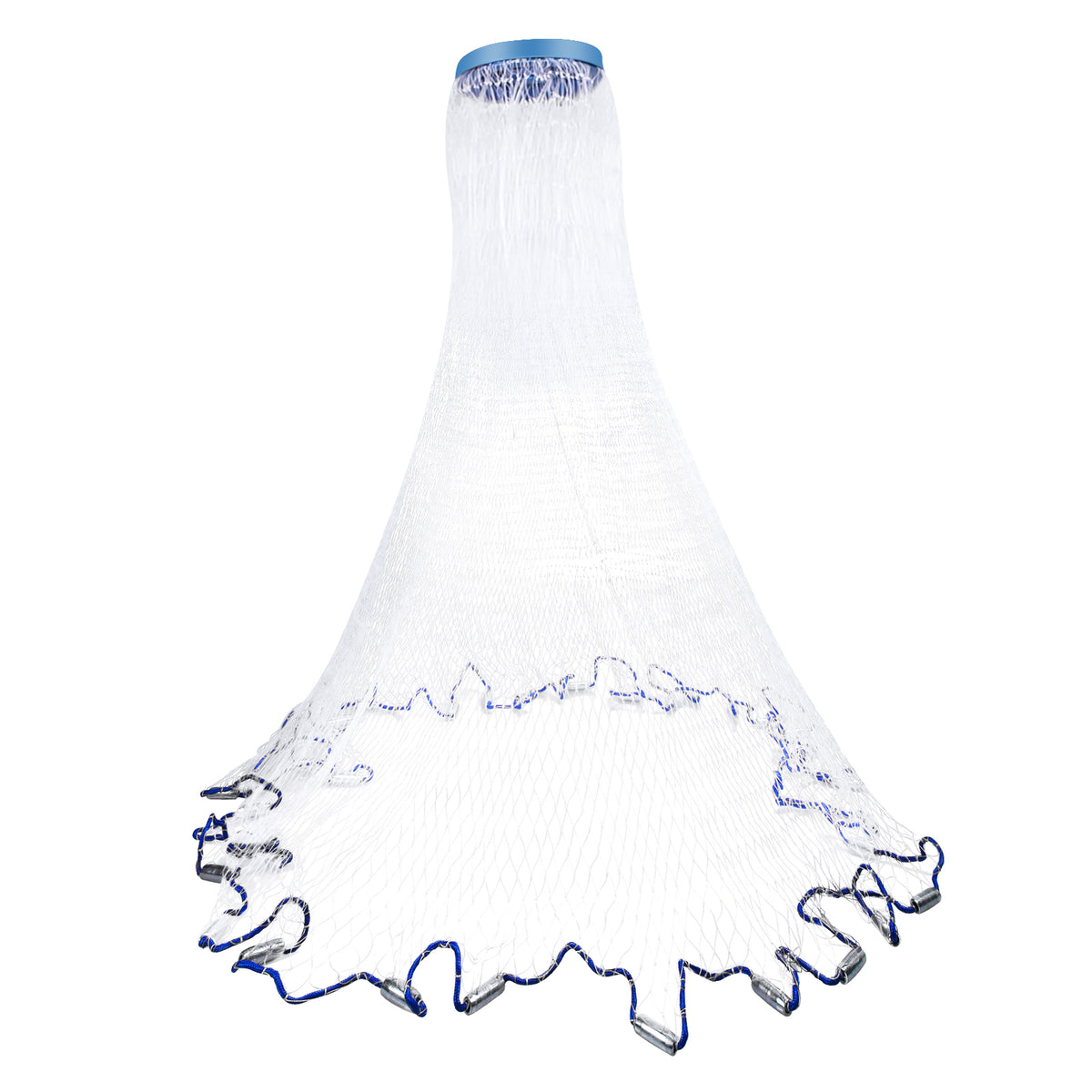 Heavy Duty Fishing Cast Net - Strong Nylon Bait Trap for Sea Lake Pond & River Fishing