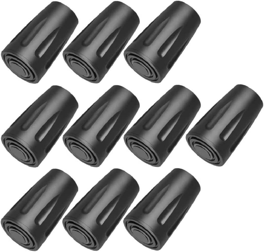 10 Pairs Trekking Pole Tips Protectors for Hiking & Nordic Walking Sticks