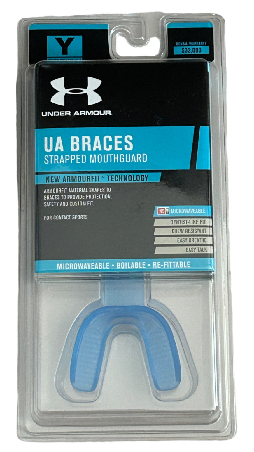 3 Youth Mouth Guards for Ages Up to 11 - Blue, Sports Safety Gear