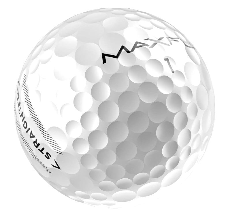 Maxfli Golf Balls Bulk 36 Pack - Gloss White, 20% Straighter Flight