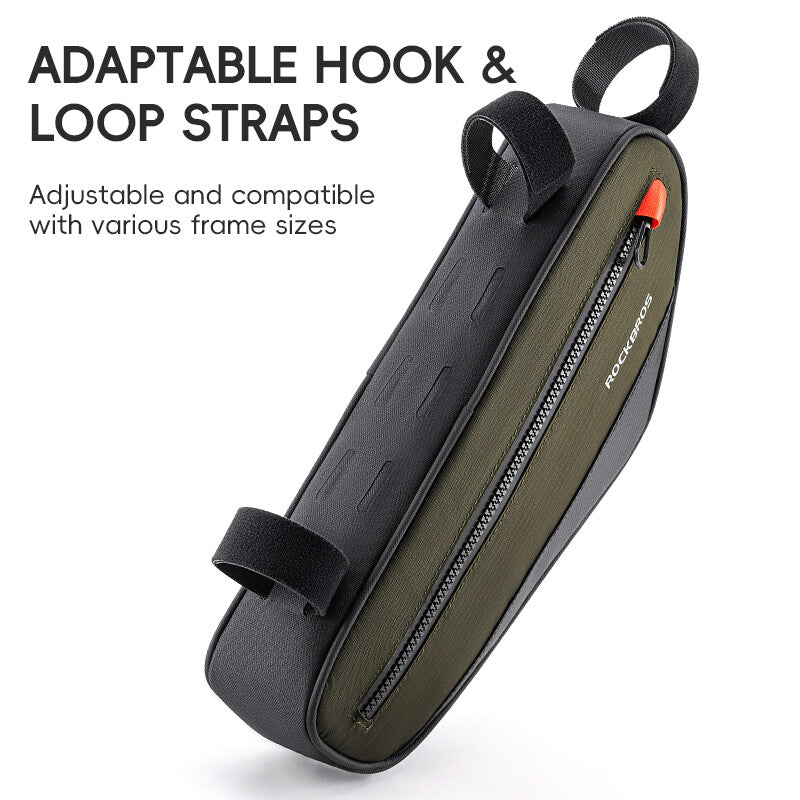 Waterproof Bicycle Frame Triangle Bag 1.7L with Reflective Logo