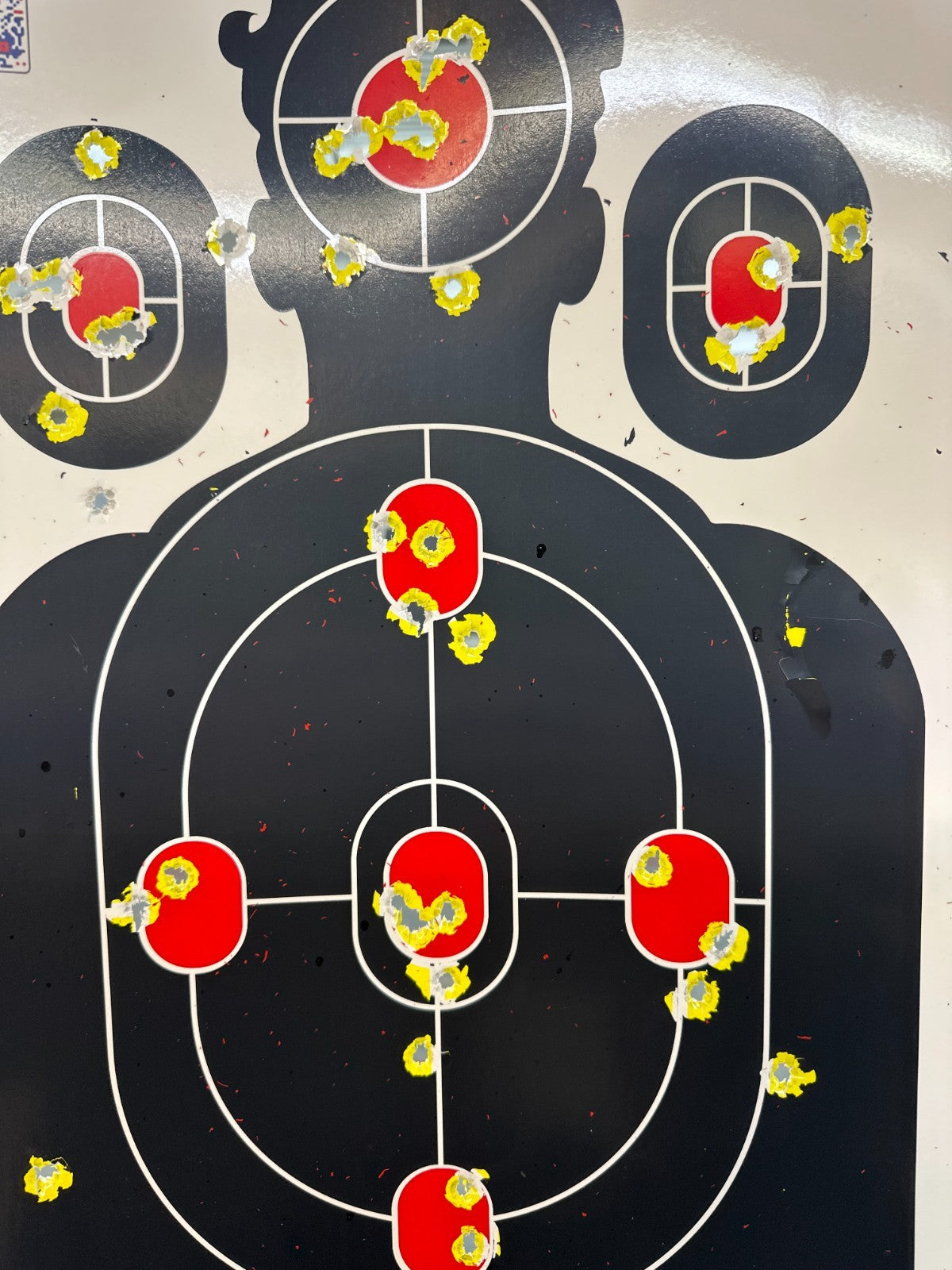 Reactively Impact Target Set - 12x18 Inch Silhouette Shooting Targets, 20 Pack