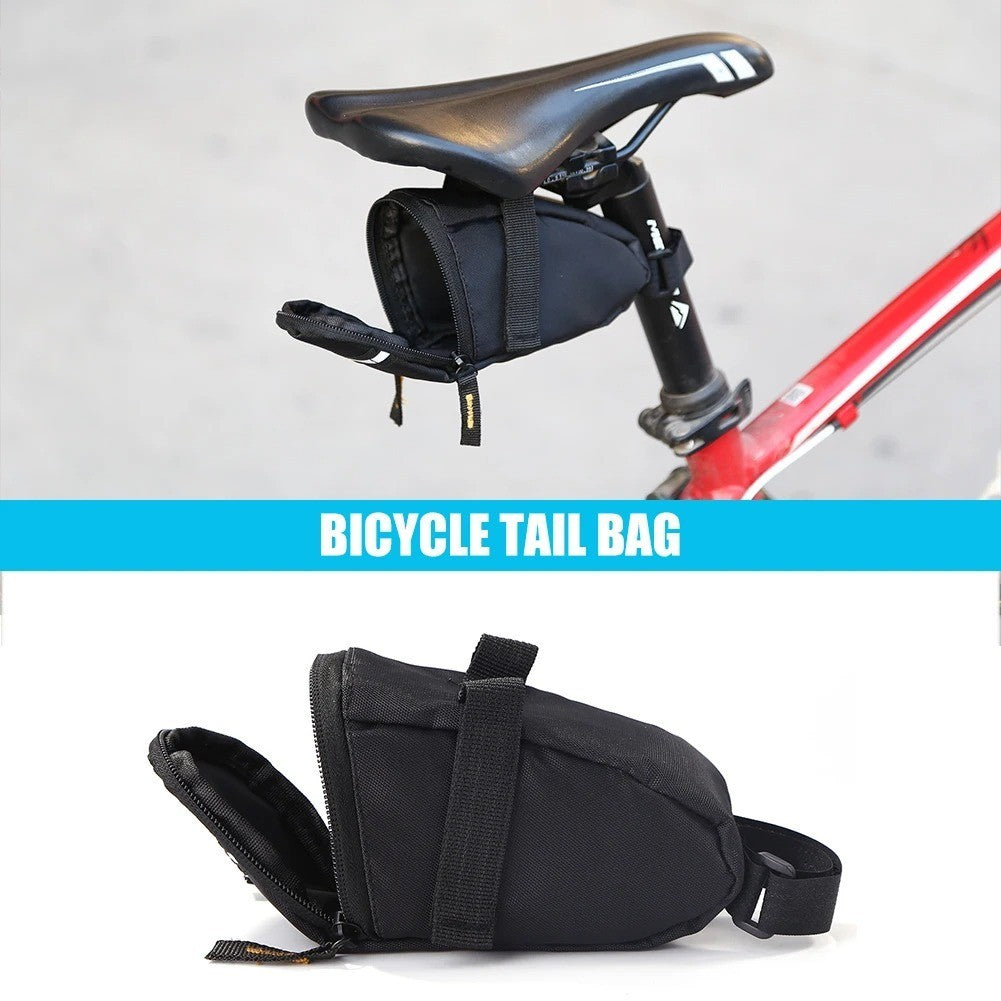 1L Rainproof Bicycle Saddle Bag for MTB Road Bike Seatpost Rear Storage