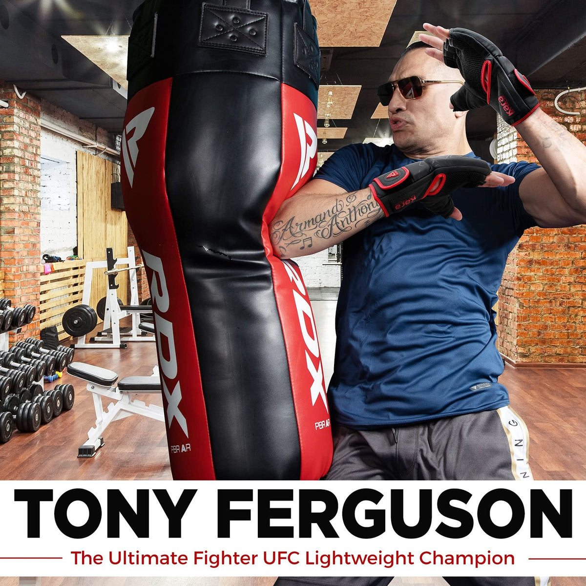 Large MMA Gloves for Sparring & Grappling - Pre-Curved Boxing & Kickboxing