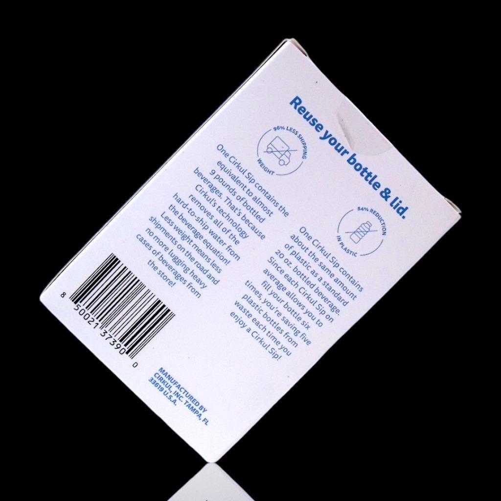 Reusable Blue Chill Sleeve and Lid for 22 oz. Plastic Water Bottle