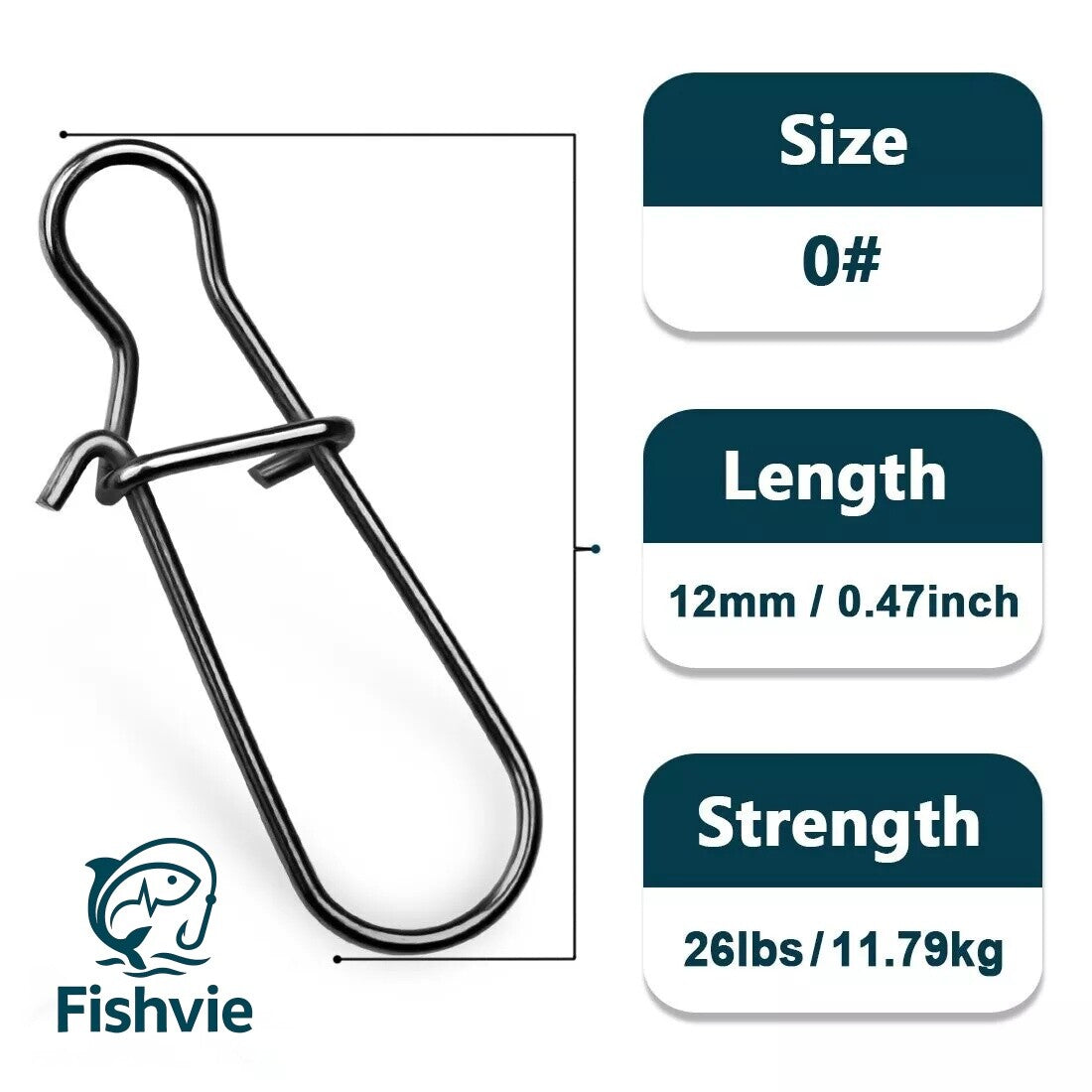 Fishing Snaps Clips Set - Quick Locking Saltwater DuoLock for Lures & Rigs