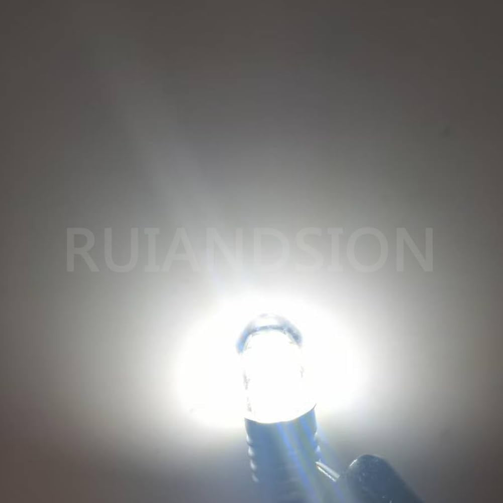 E10 LED Flashlight Bulb 240LM, 4-6V, 2 Pack for Camping & Bike Lights
