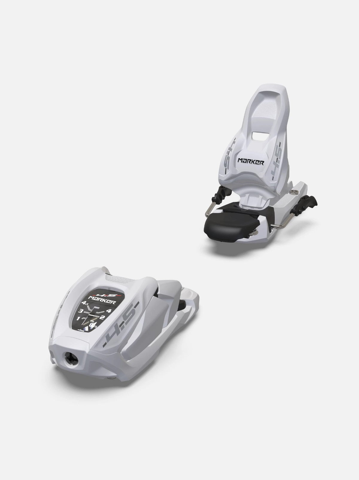 Youth Ski Bindings 4.5 DIN All Mountain Kids Snowboard Binding White