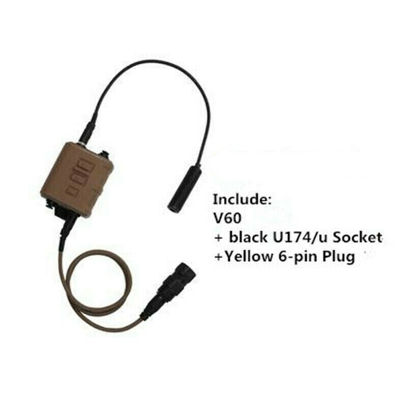 Tactical Noise Reduction Communication Headset with PTT for Helmet Use