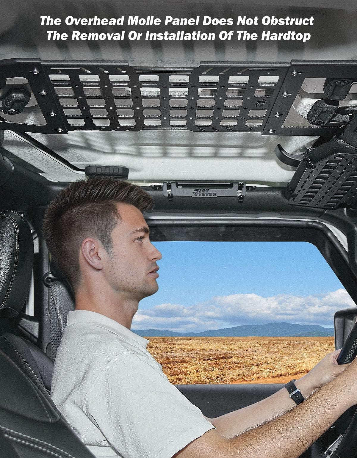 Roof Rack Molle Panel for Jeep Wrangler JL & Gladiator JT Hard Top Camping Storage