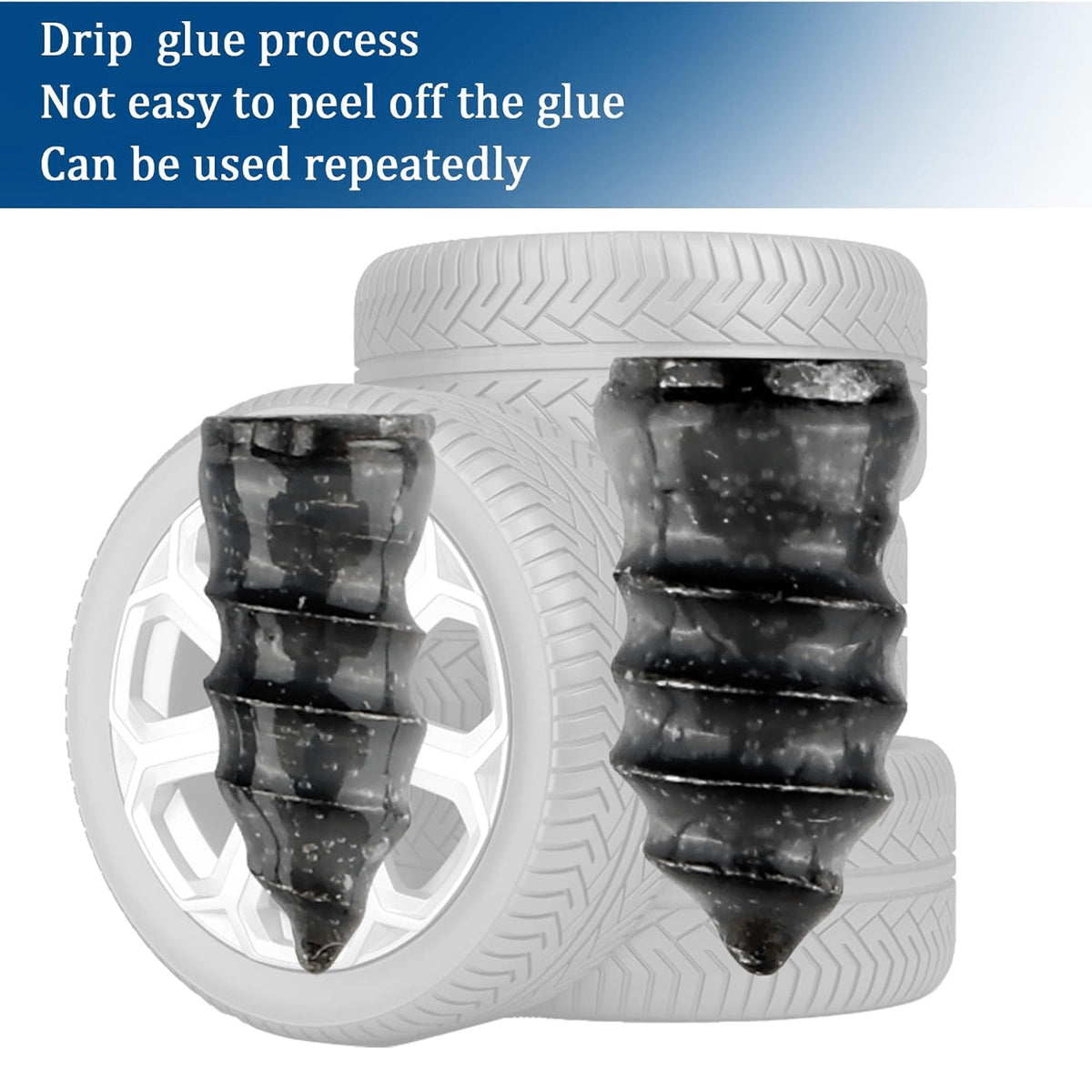100-Piece Tire Repair Kit for Car Motorcycle Truck Flat Puncture Fix