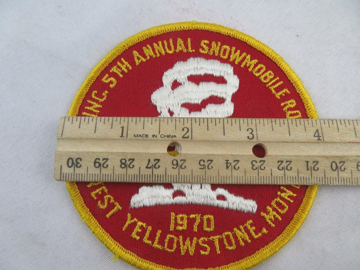 West Yellowstone Snowmobile Roundup Embroidered Patch 4 Inches