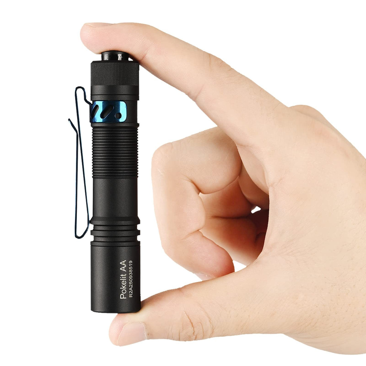 Mini LED Flashlight with Clip - High CRI 90+ Pocket EDC Light, 550 Lumens