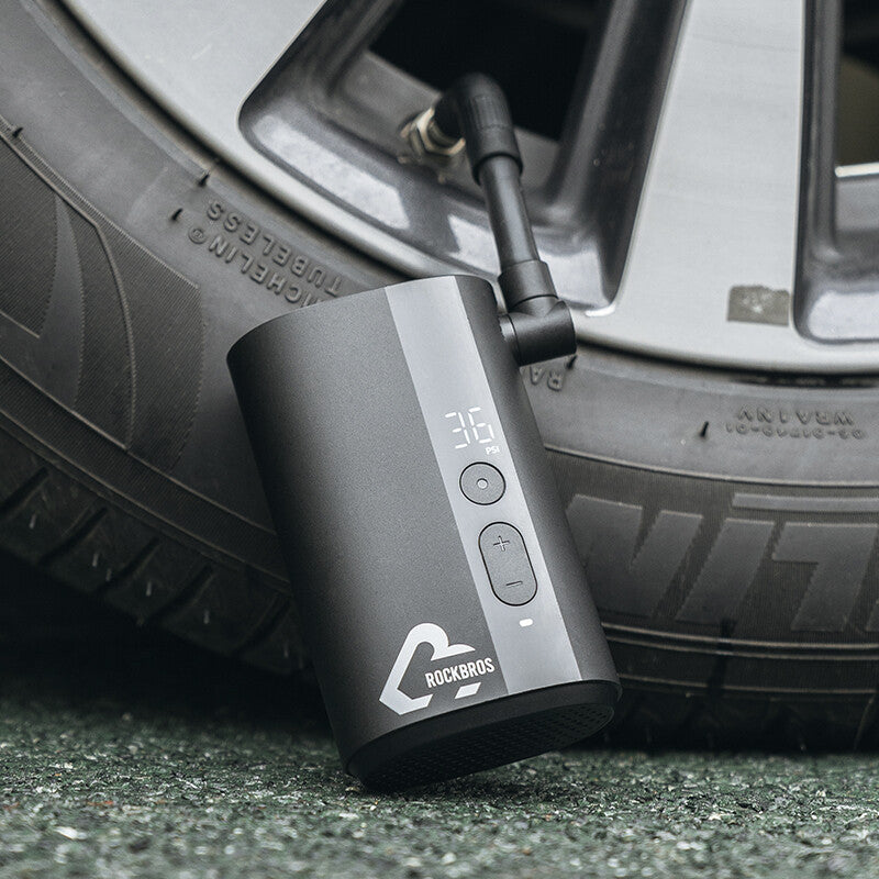 Portable Electric Bike Tire Pump 150PSI Mini Inflator with 5000mAh Battery