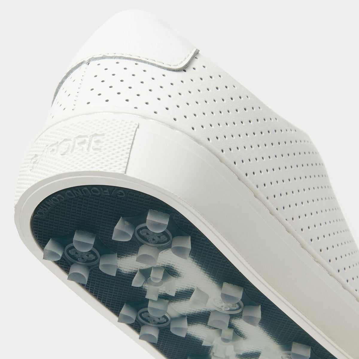 Women's Perforated Leather Golf Shoes Waterproof Street Style Footwear