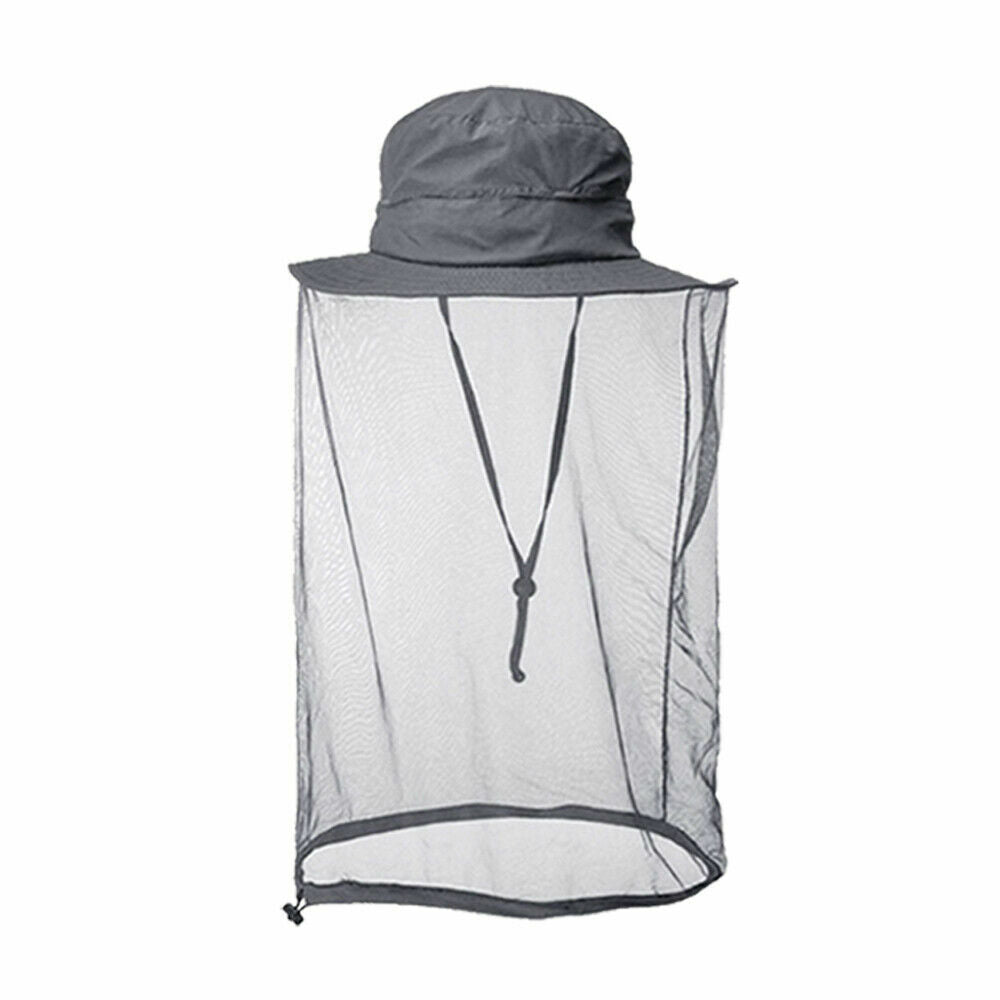 Mosquito Head Net Hat for Outdoor Sun and Insect Protection - Lightweight Mesh Face Cover
