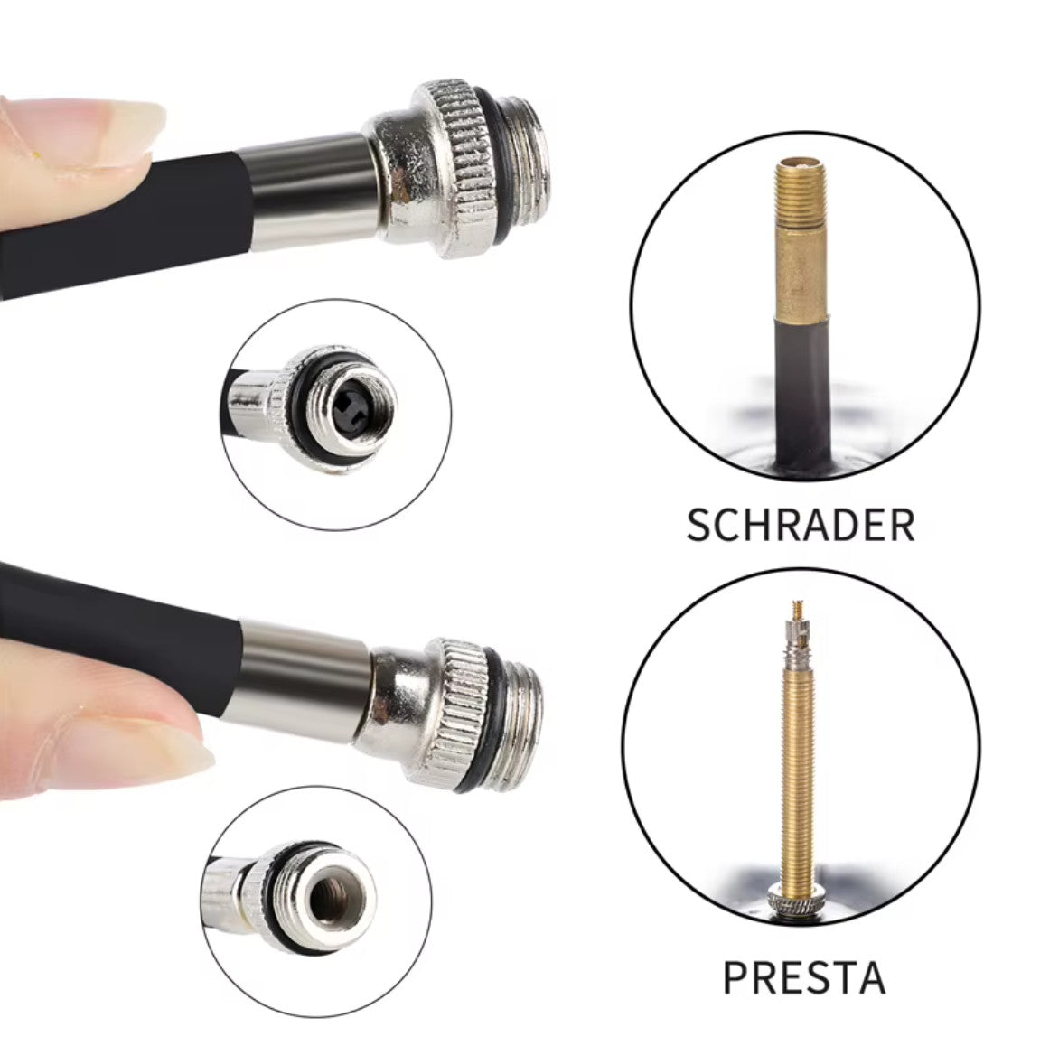 Mini Bike Pump Aluminum Alloy Portable Bicycle Hand Air Pump 100Psi