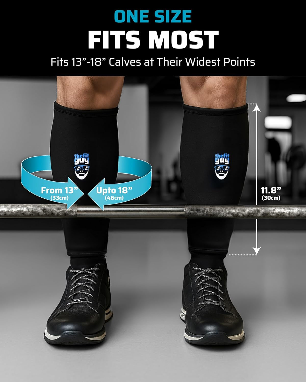 Deadlift Shin Guards 5mm Neoprene Leg Protection - Easy On-Off Fit