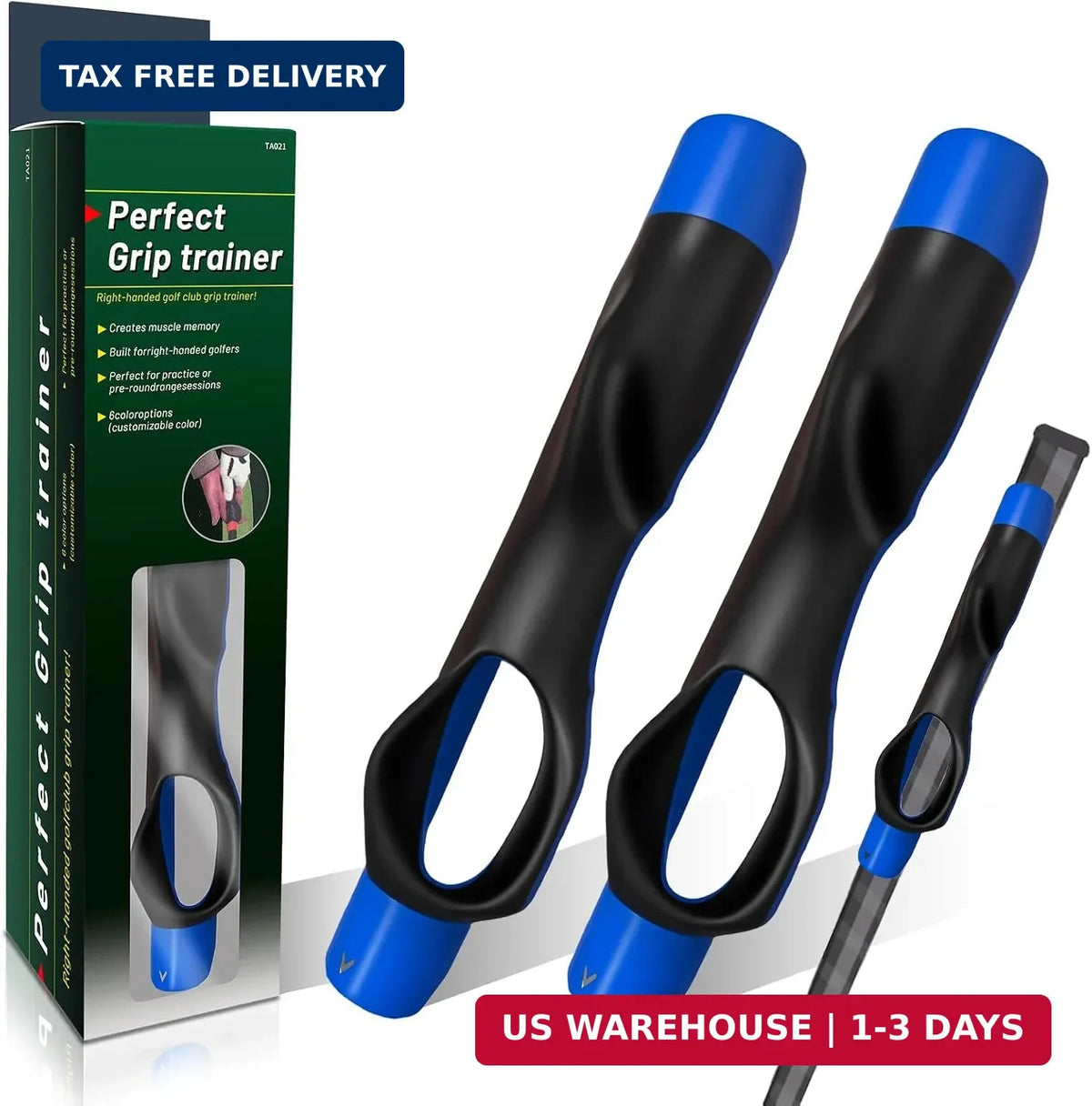 Golf Grip Trainer - Non-Slip Durable Hand Position Aid for Swing Improvement