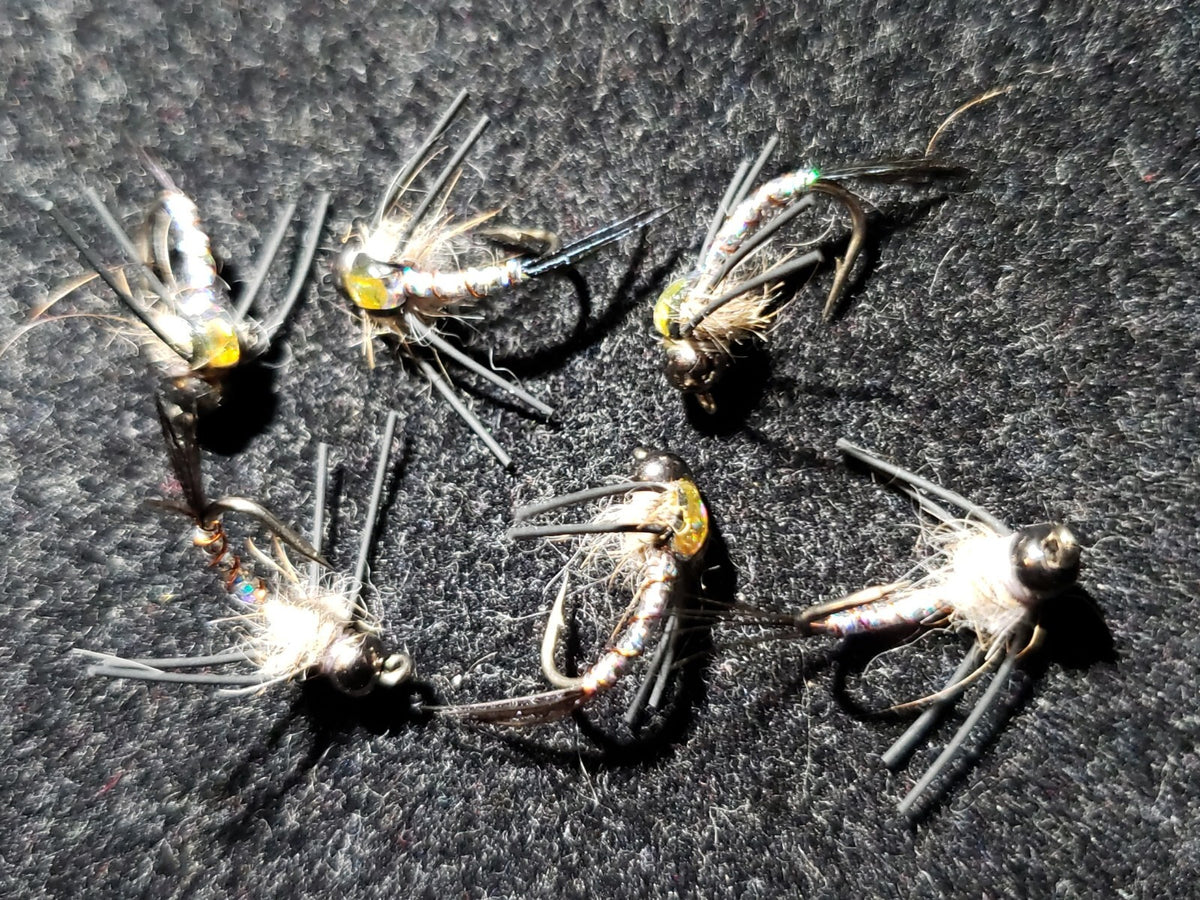Fly Fishing Flies Bead Head Silver Spitfire Size 14 - IDYLWILDE