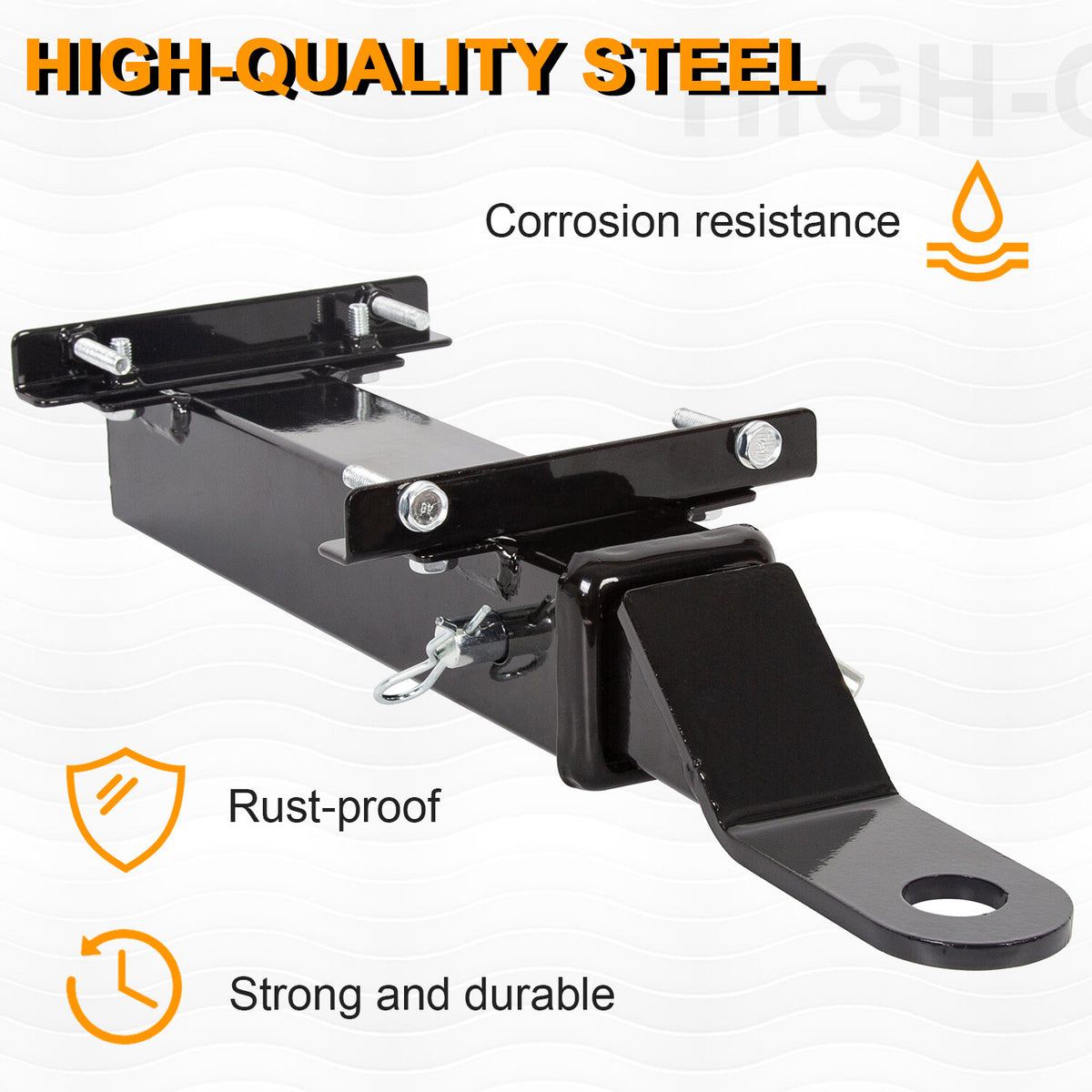 Golf Cart Trailer Hitch with 2-Inch Receiver for Club Car EZGO Yamaha