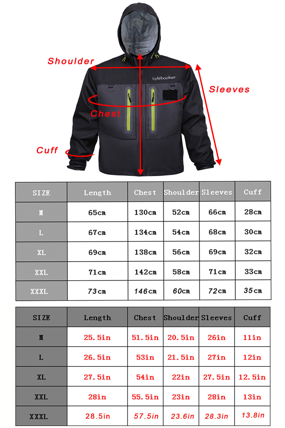 Breathable Waterproof Wading Jacket for Fishing - Lightweight & Durable