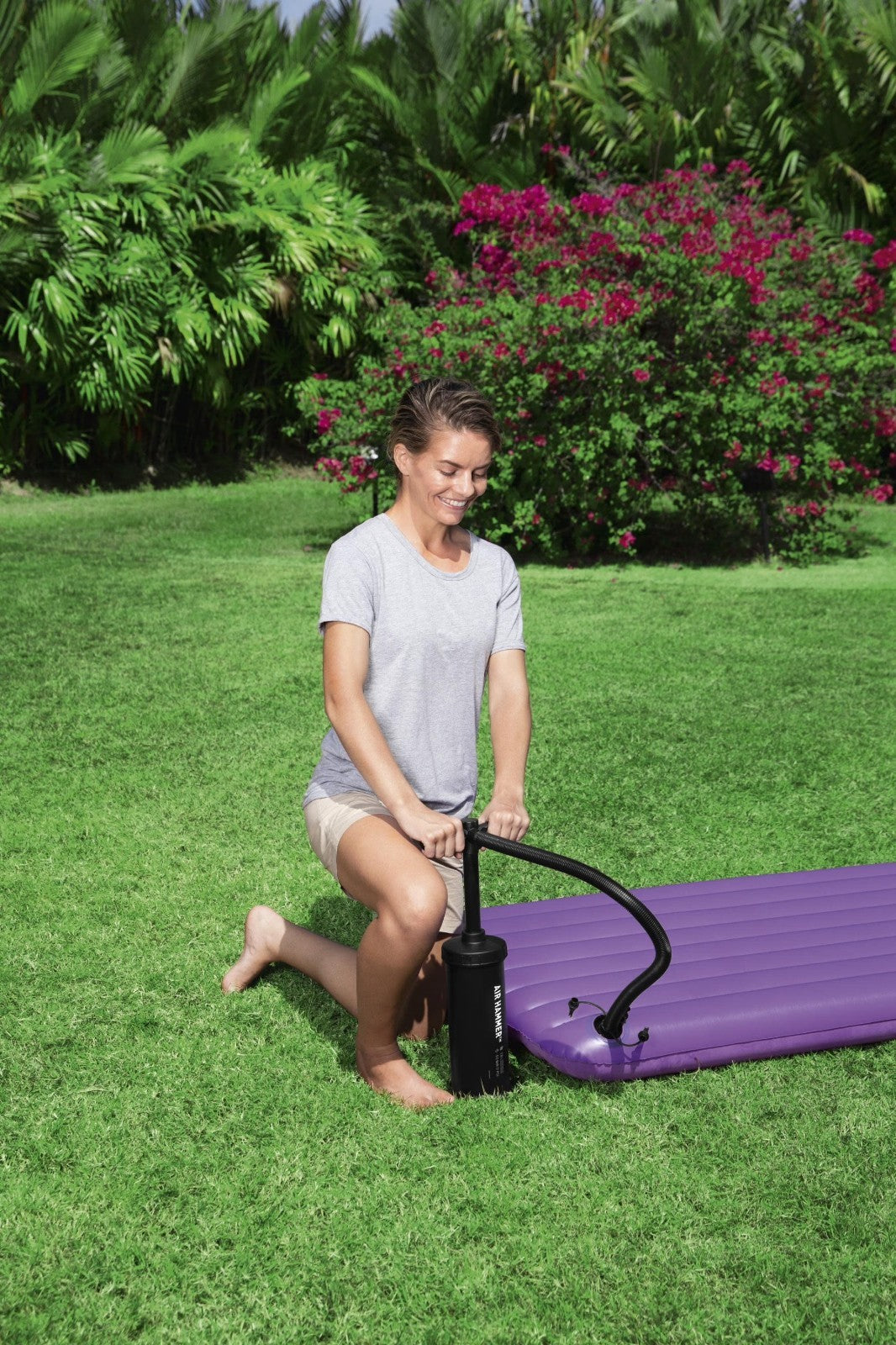Manual Air Pump for Camping and Outdoor Gear, 14.5 Inches