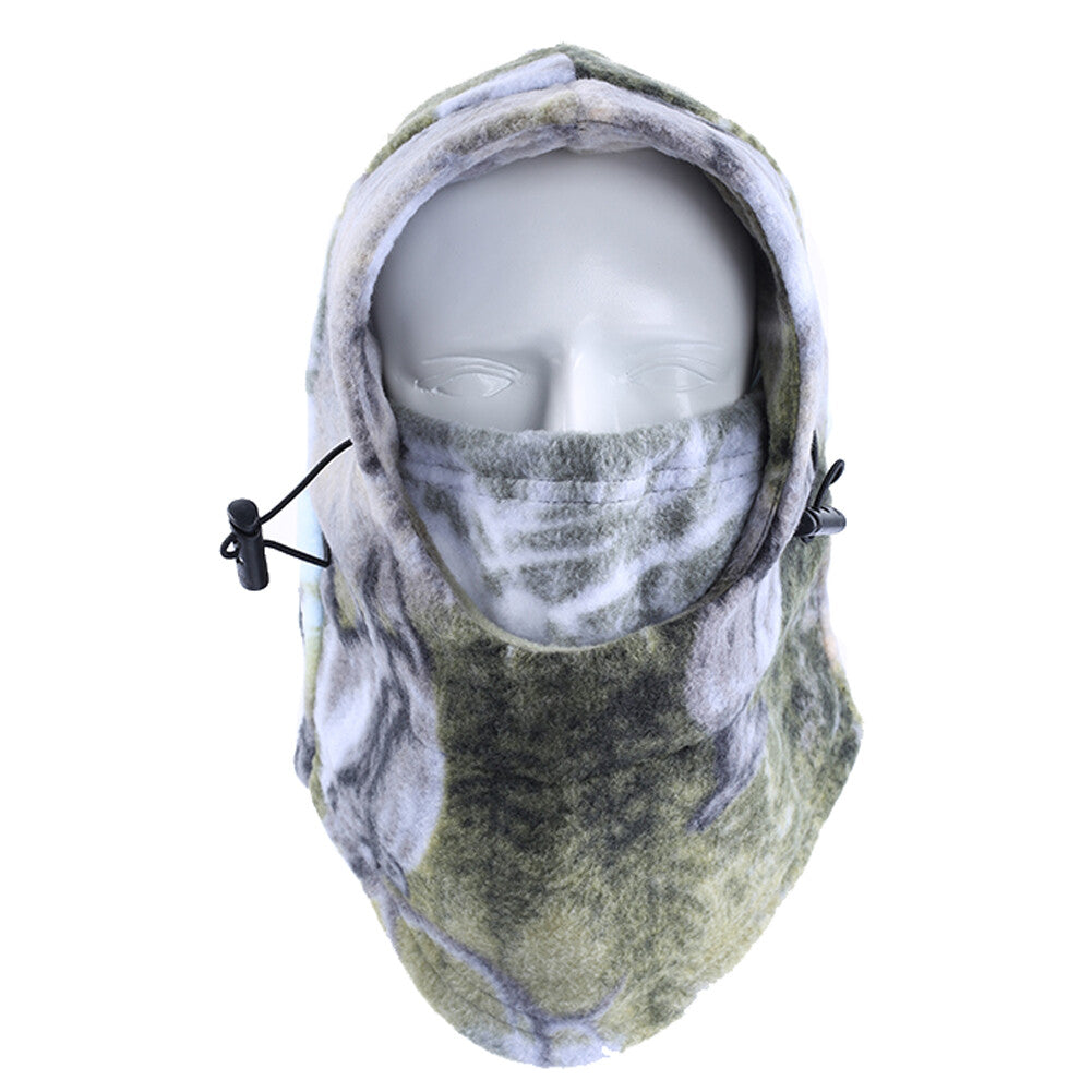 Unisex Winter Balaclava Face Mask with Camo Pattern - Windproof Fleece Hat Hood for Hunting & Skiing