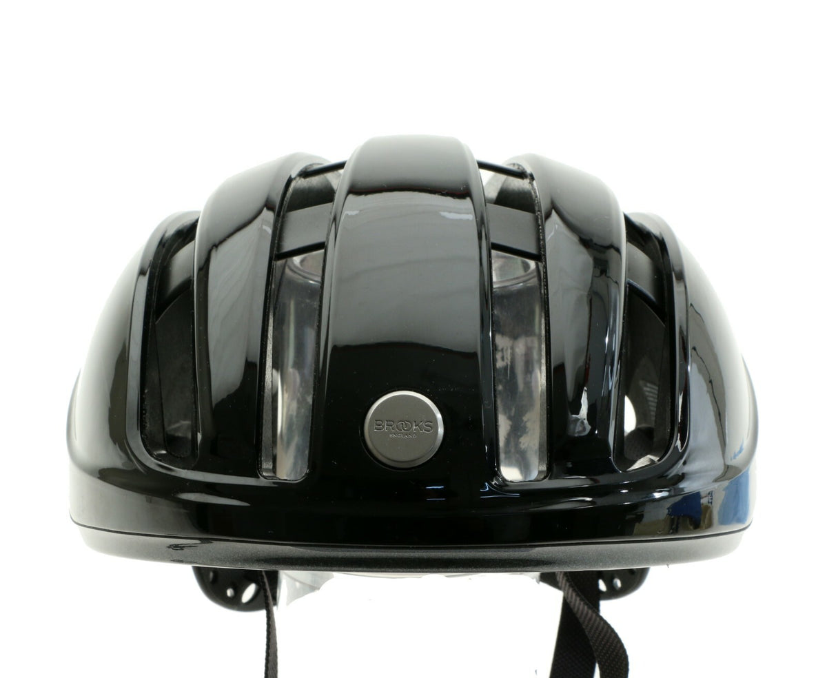 Medium Bicycle Helmet - Lightweight Road Cycling Safety Gear, Black Glossy