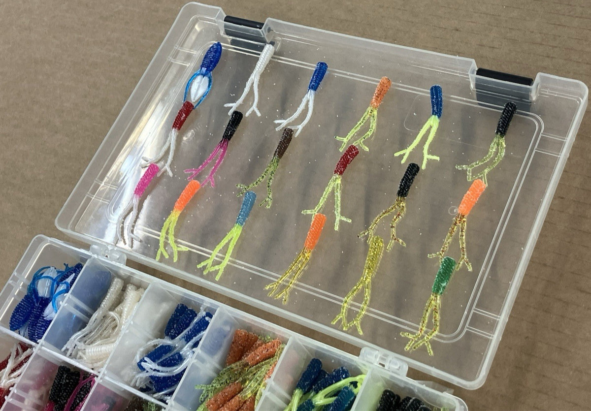 340 Pc Crappie Fishing Lure Kit with Free Tackle Box & Beavers