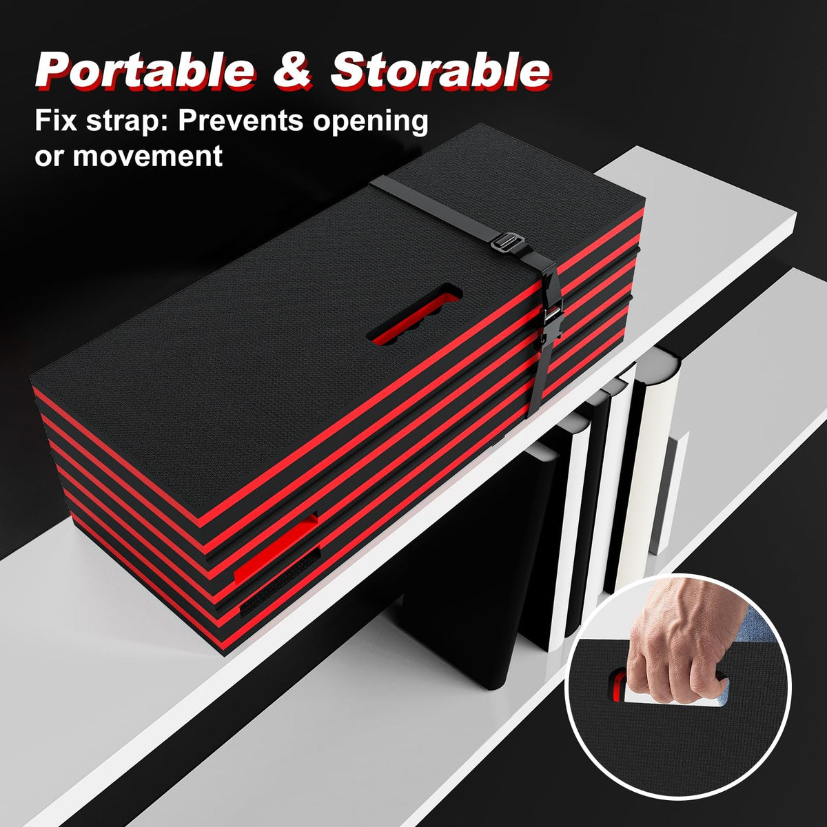 22.8 Inch Wide Foldable Magnetic Mechanic Work Mat with Tool Compartments