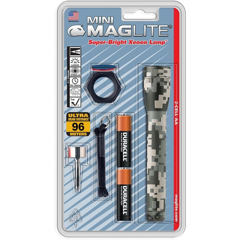 Mini Incandescent AA Flashlight with Xenon Lamp, 14 Lumens, Water Resistant