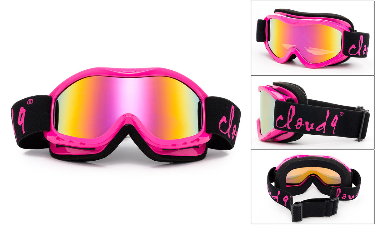 Kids Snow Ski Goggles Dual Lens Youth Ski Goggle with Pouch - Multiple Colors