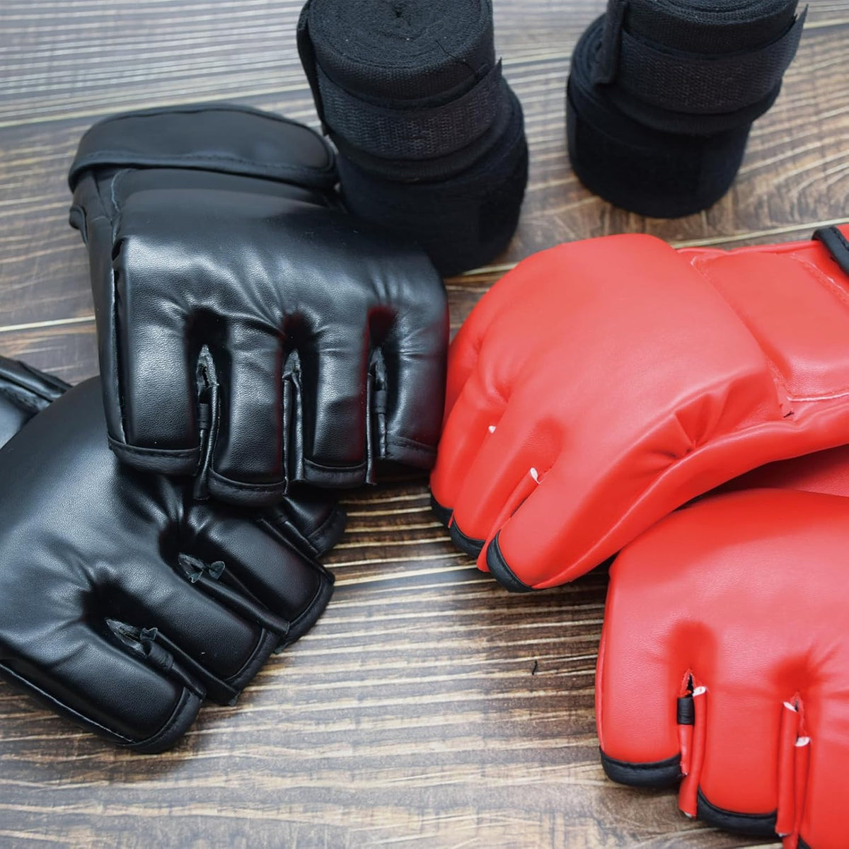 2 Pairs Boxing Gloves Kickboxing Training Sparring Gloves for Men Women