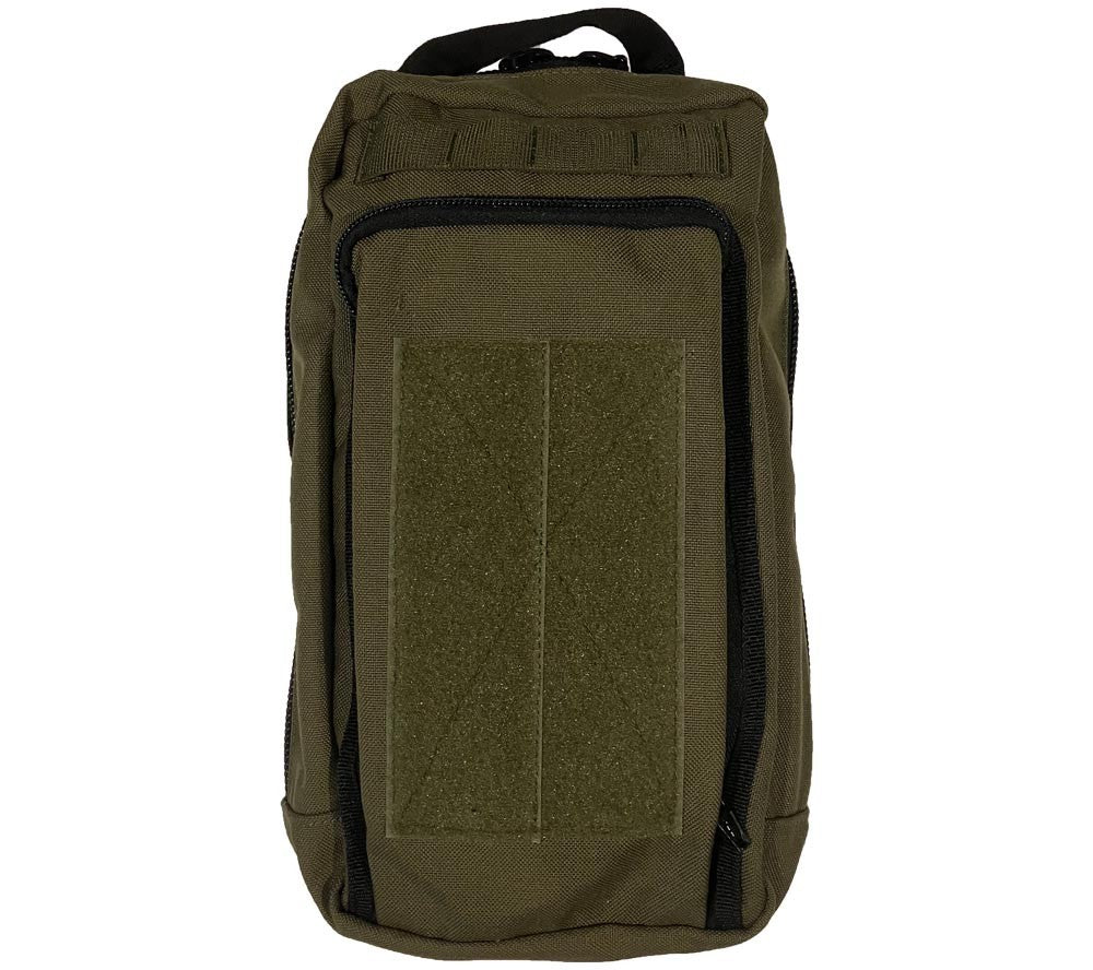 Outdoor Survival Kit Bag with Map Case, Olive Drab - Tactical Gear