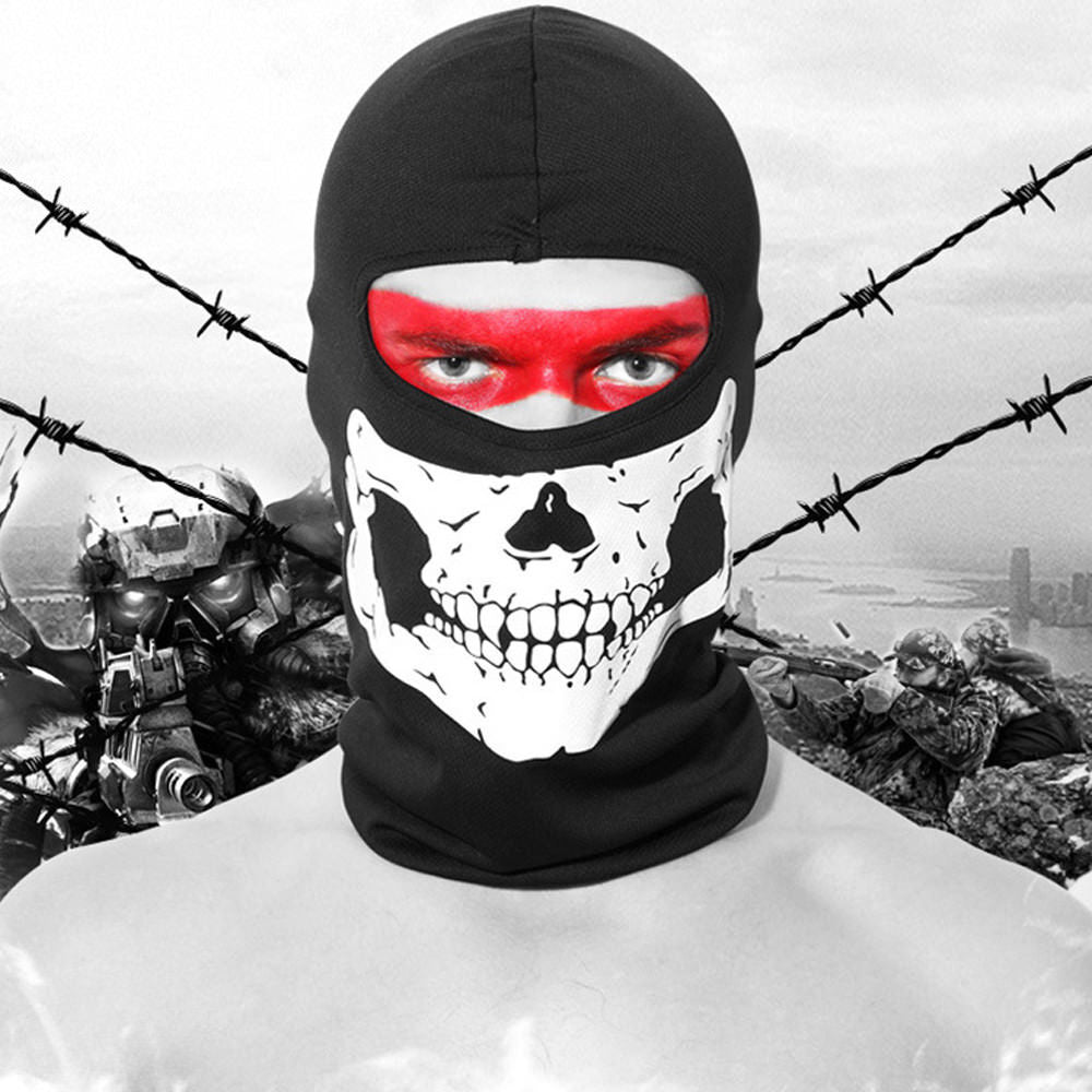 Unisex Skull Face Mask Balaclava for Halloween Ski Cycling Outdoor Sports