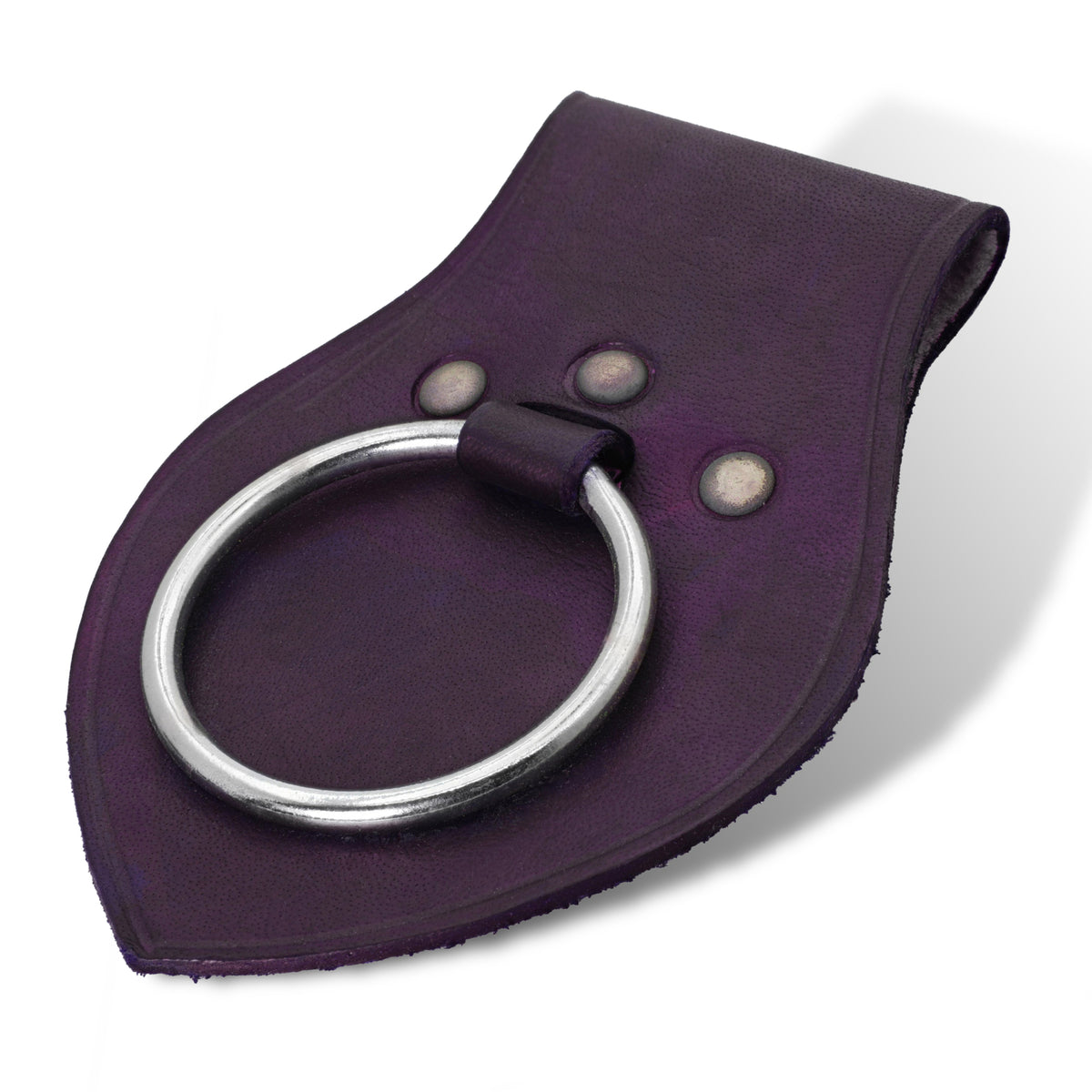 Genuine Leather Medieval Axe Ring Frog Holder - All Colors