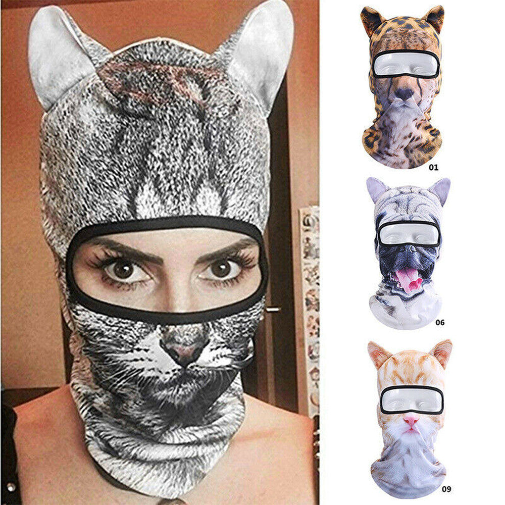 Full Face Mask Balaclava with Animal Ears for Outdoor Activities