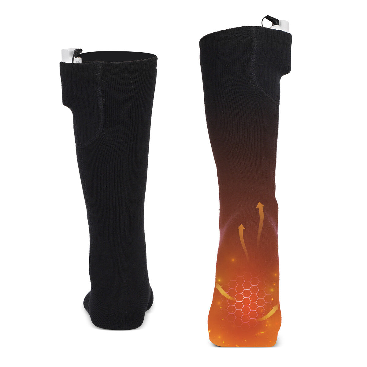 Rechargeable Electric Heated Socks for Men Women Winter Foot Warmer