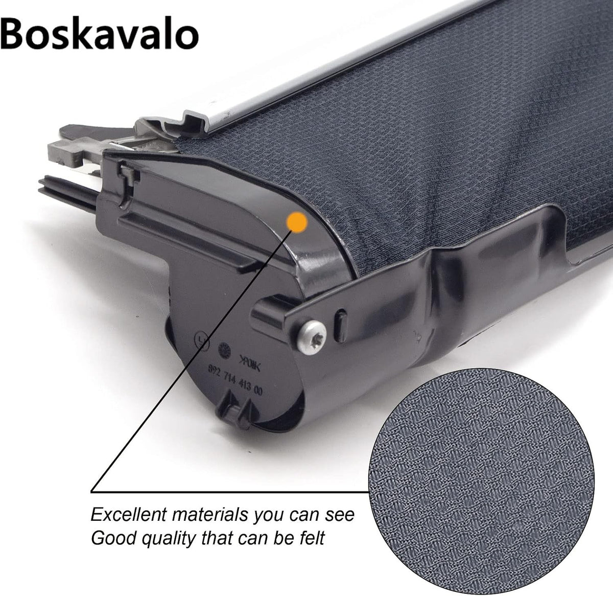 Panoramic Sunroof Sunshade Cover for VW Jetta Golf Tiguan Audi Q5 Black